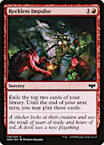 mtg crimson vow top cards Magic The Gathering Trading Card Game Innistrad Single Card Rare Renfield, Delusional Minion 342 Dracula Series FOIL that player exiles the top card of their library MTG Curse of Hospitality Innistrad:
