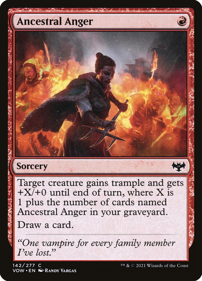 Ancestral Anger | Innistrad: Crimson Vow | Standard | Card Kingdom