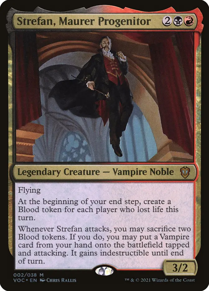 mtg strefan commander deck Magic: The Gathering Innistrad: Crimson Vow  Spirit Squadron (White-Blue) #greenscreen Strefan, Maurer Progenitor #magicthegatheringedh