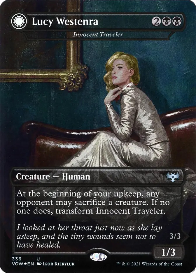 mtg dracula series cards Innocent Traveler | Innistrad: Crimson Vow Variants | Standard When Edgar Dracula Series | MTG Wolf