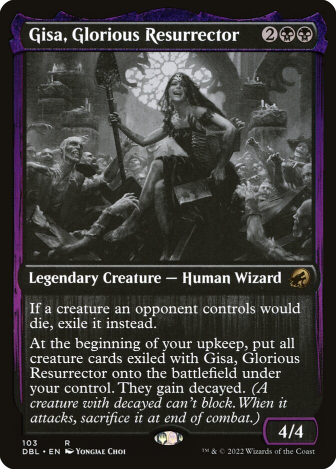 mtg innistrad double feature card list Gisa, Glorious Resurrector