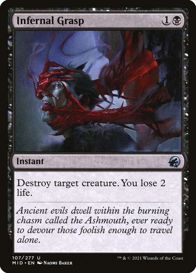 mtg midnight hunt black cards Magic The Gathering - Innistrad - always looking for juicy prey Black Gets Mythic Rare Demon