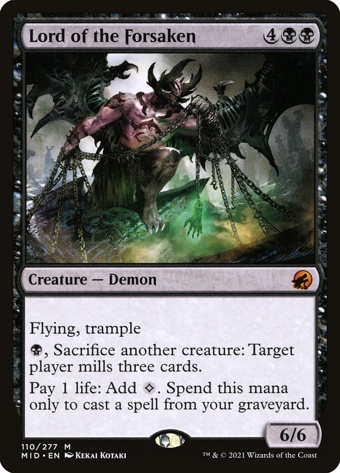 MtG Innistrad: Midnight Hunt Lord of the Forsaken (Extended Art Foil)