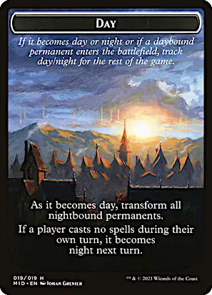 mtg card of the day Dragons - Commander: Kaldheim Then exile it.) Day // Night Token |