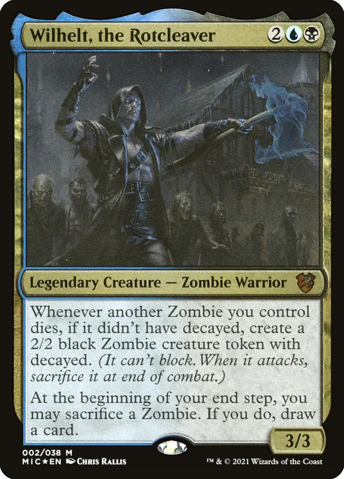 mtg wilhelt commander deck MTG Commander Deck EDH Deck Wilhelt, the Rotcleaver 100 Magic Cards Custom  Deck Zombies Zombie Deck