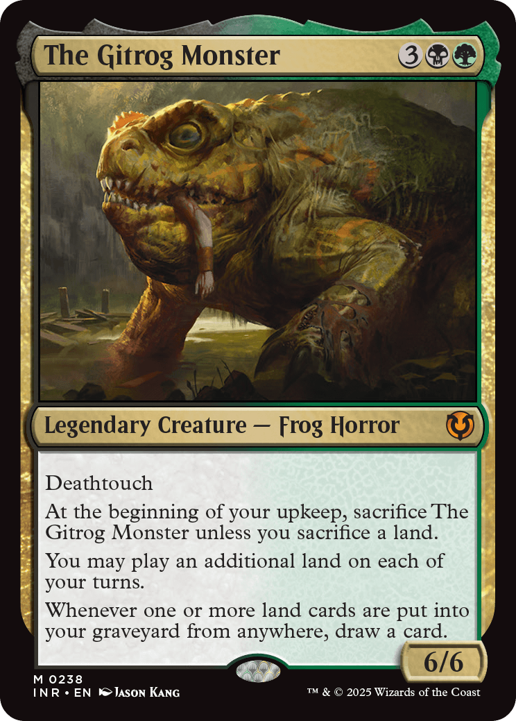MtG Innistrad Remastered Mythic Rare The Gitrog Monster #431 [Classic Frame]