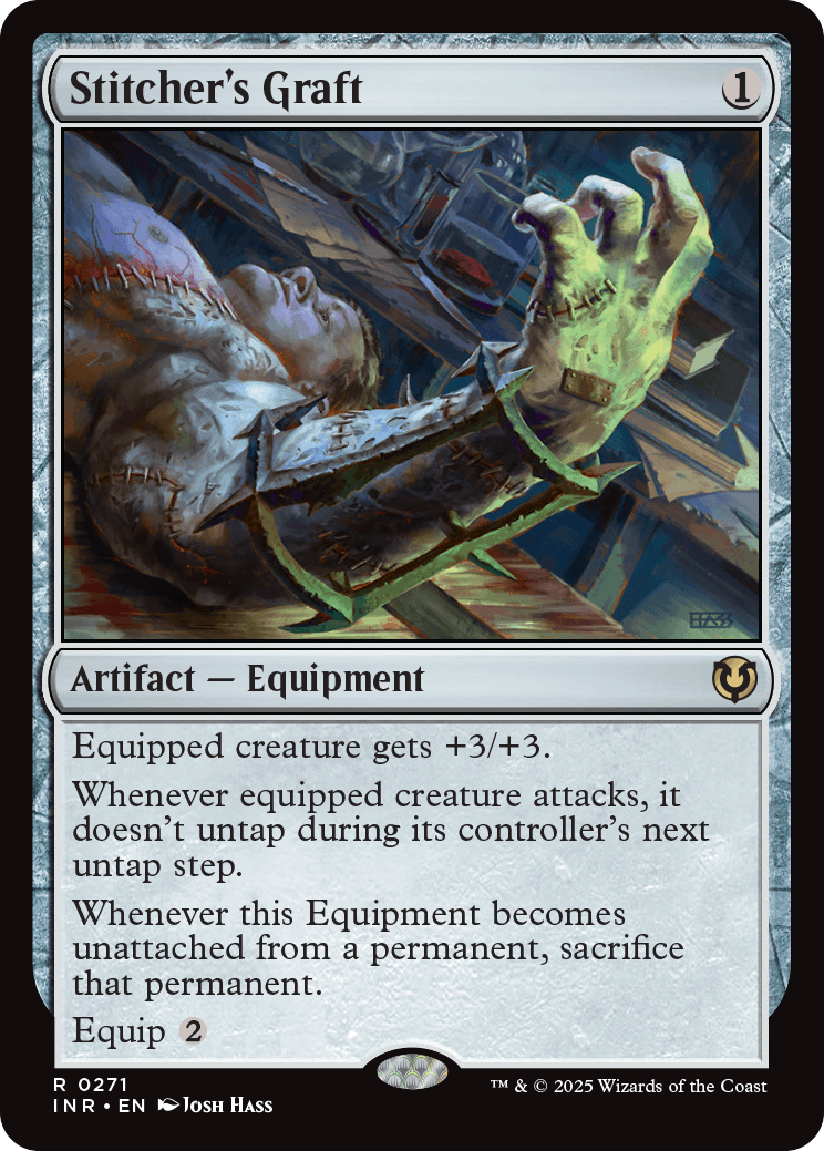 graft cards mtg MTG Magic Cards: STITCHER'S GRAFT # 17E85 main image 0