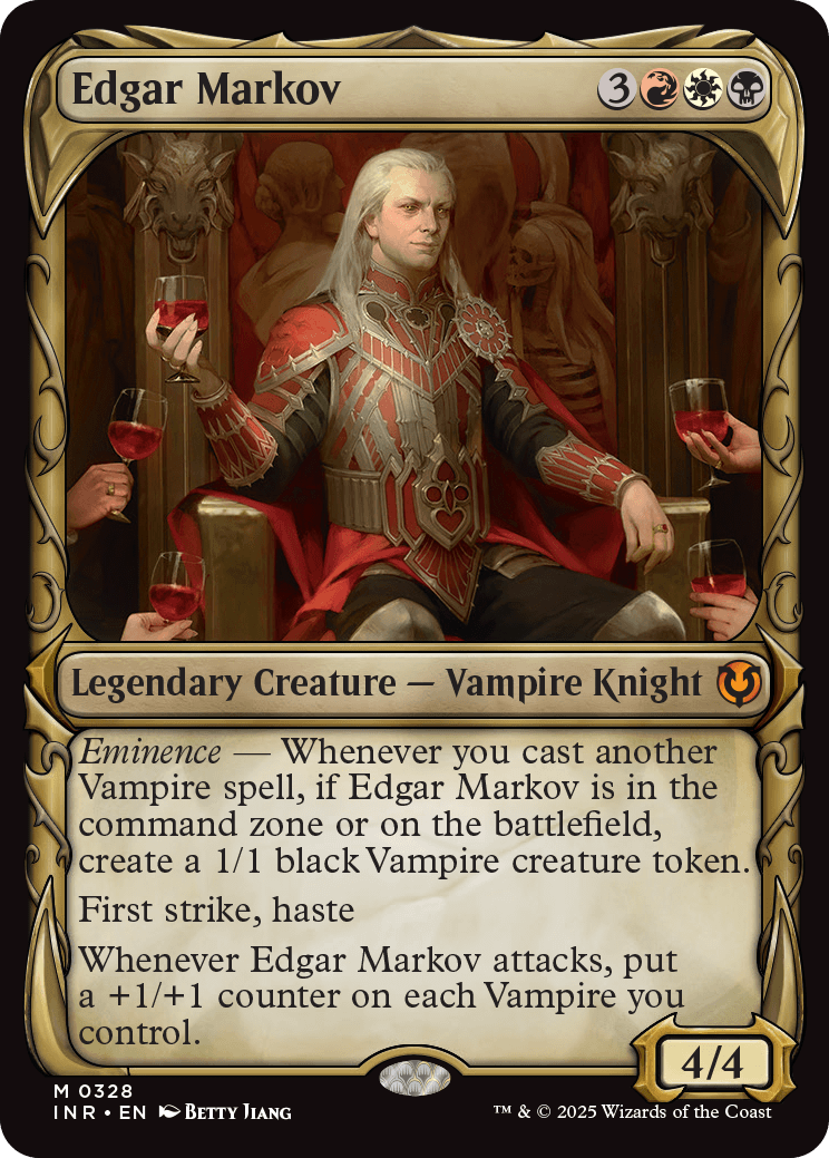edgar markov mtg commander deck Amazon.com: Elite Commander Vampire Deck - Edgar Markov - Mardu Black Red  White - EDH cEDH - 100 Card - Custom MTG Deck main image 1