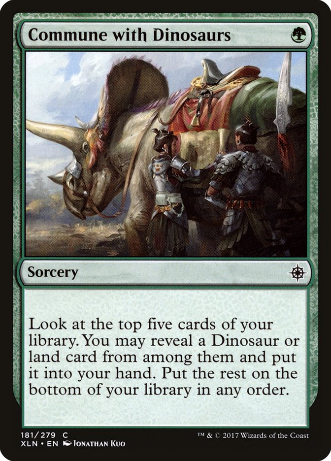 Commune with Dinosaurs | Ixalan Foil | Modern | Card Kingdom