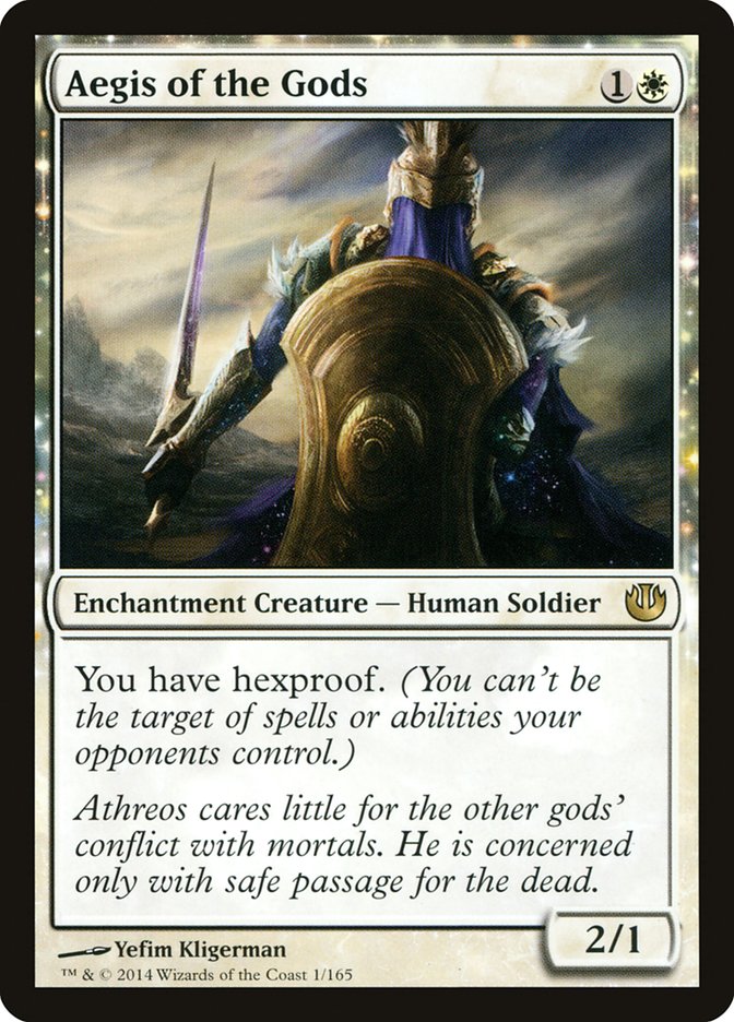 mtg journey into nyx cards Aegis of the Gods (JOU-001)