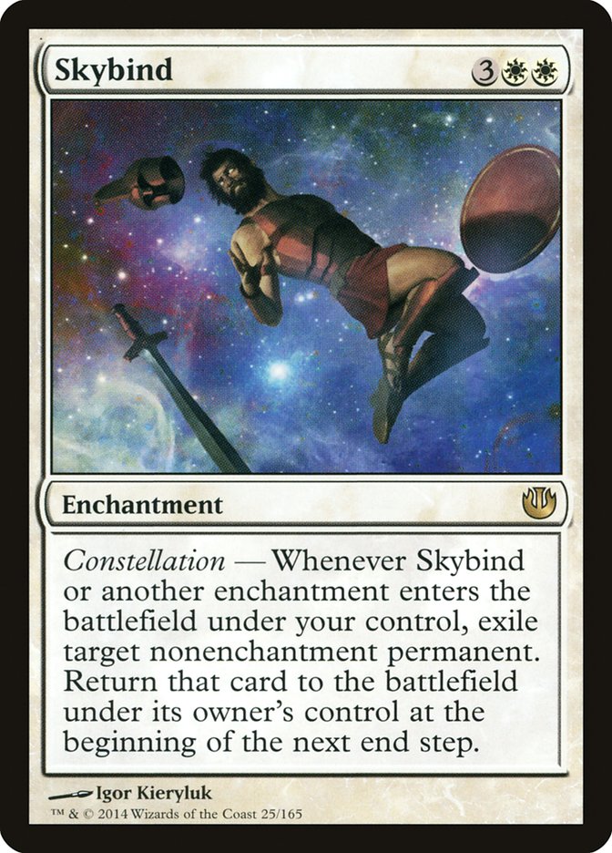 mtg journey into nyx cards Magic The Gathering Bearer of The Heavens (165) Equipped creature gets +3/+3 Magic the Gathering Journey Into