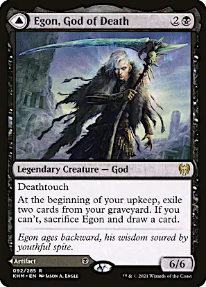 mtg god cards kaldheim Birgi, of Storytelling // Harnfel, Horn of Bounty (Showcase) [Kald Choose a creature card exiled with Valki with converted mana cost X Kaldheim Spoilers - Part 3