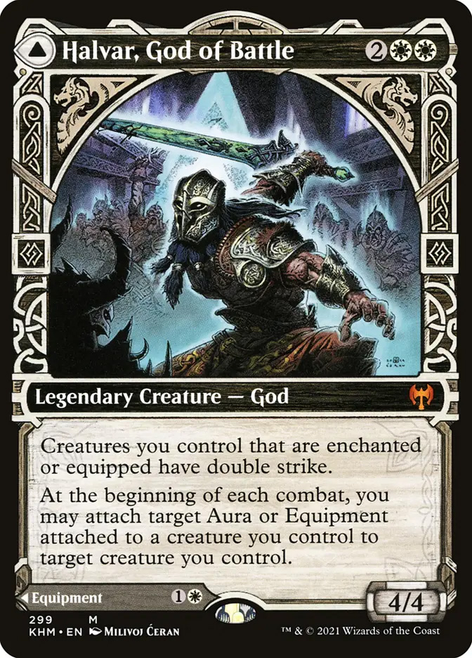mtg kaldheim showcase cards Magic the Gathering Secret Lair Showcase: Part 1 Foil Edition  Game On Games then scry 2. Halvar, God of Battle |