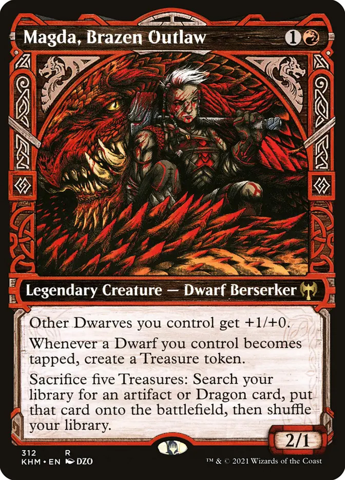 mtg magda commander deck EDH | Dwarf Treasure Combo Deck x 13.5 in. Magda, Brazen Outlaw | Kaldheim