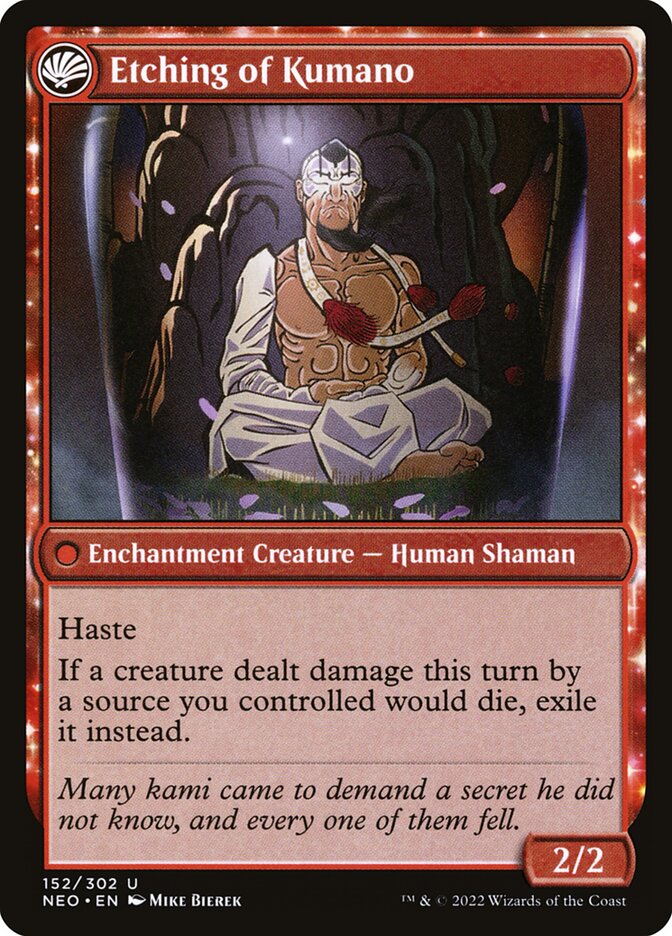 ★KUMACHO★ MTG dreaminEYE Kumano Faces Kakkazan | Kamigawa: Neon Dynasty Foil | Standard