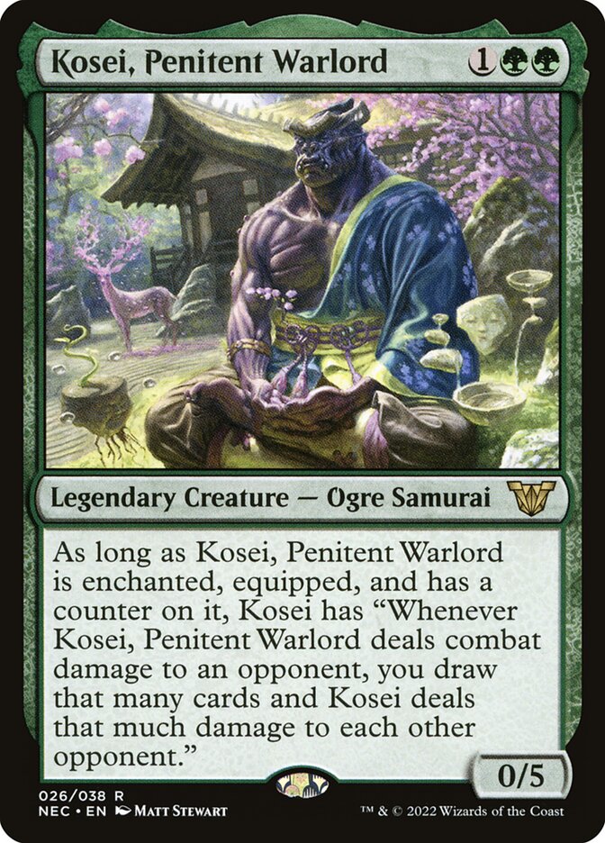 mtg samurai deck commander Risona, Asari (Showcase Samurai) [Kamigawa: Neon Dynasty] Raiyuu, Storm's Edge Samurai Commander