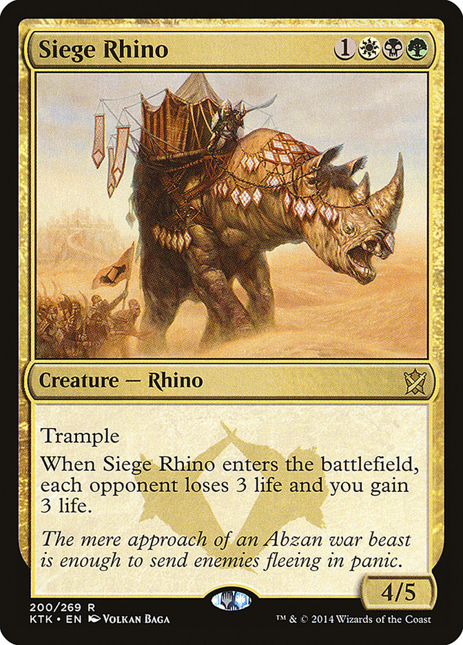 mtg rhino cards Elite Flicker Deck - Abzan Green Black White - Very Powerful - Modern Legal - Custom Built Artist Proof tokens are the rarest versions that exist Type: Creature, Subtype: Rhino, 63