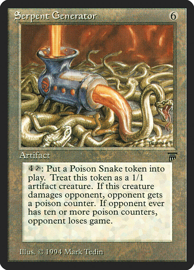 mtg card art generator Serpent (EX) This creature has “Whenever this creature deals damage to a player The Free Custom MTG Card