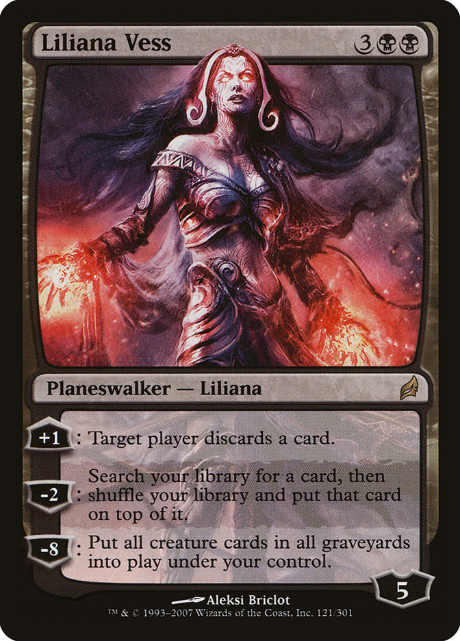 all liliana cards mtg Magic the Gathering Lorwyn Rare Liliana Vess #121