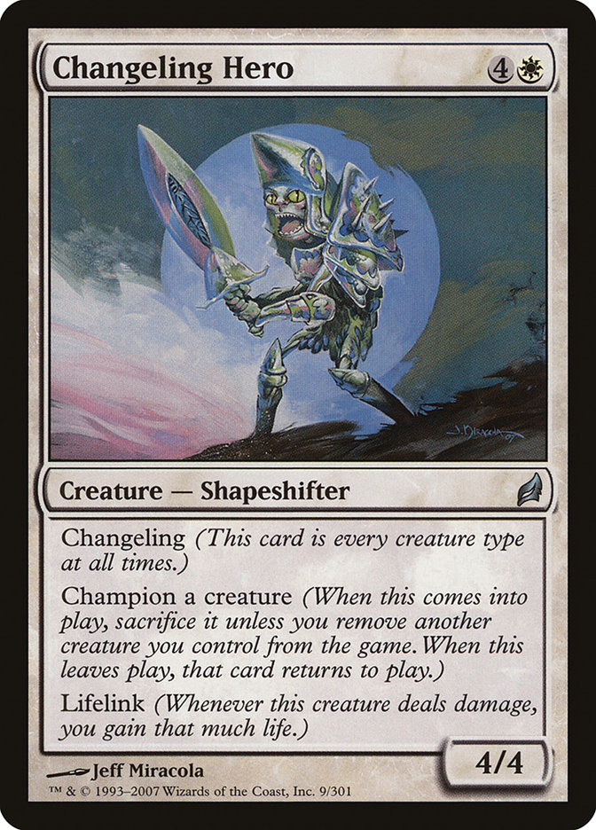 all changeling cards mtg Valiant Changeling [Modern Horizons] main image 1