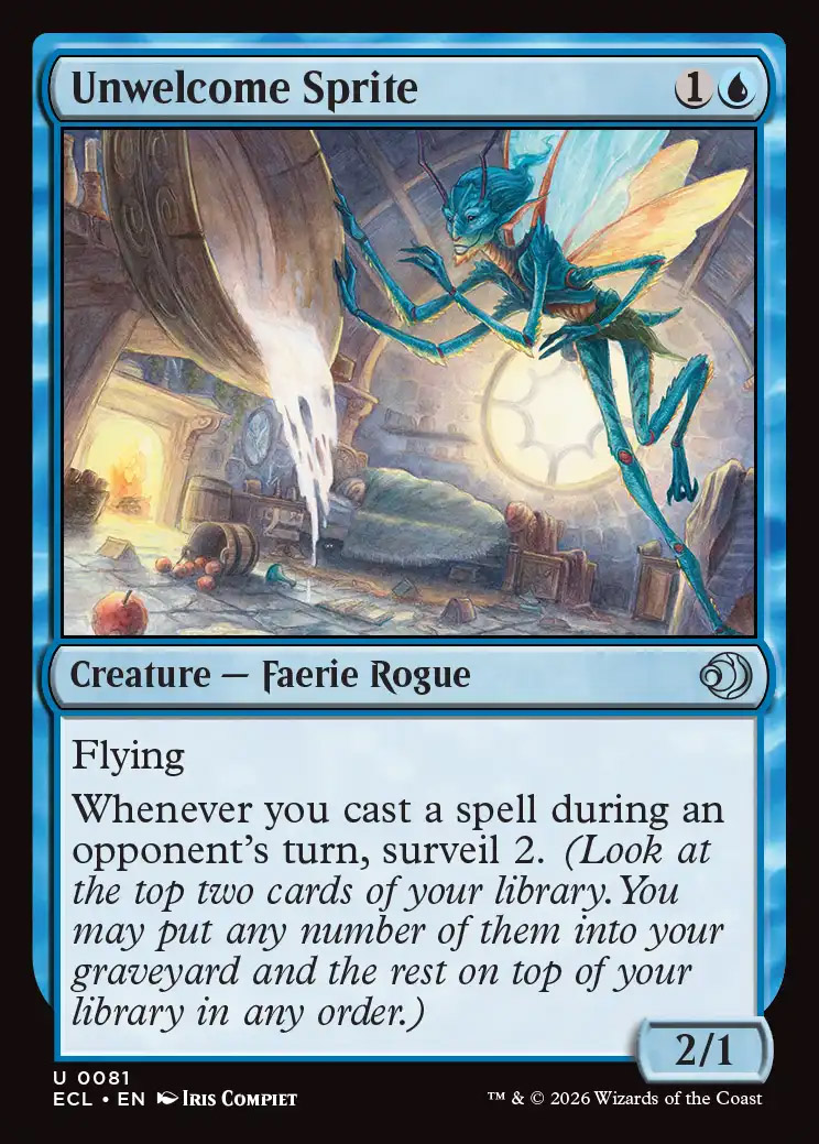 Unwelcome Sprite | Lorwyn Eclipsed | Standard | Card Kingdom