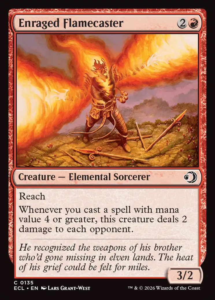 Enraged Flamecaster | Lorwyn Eclipsed | Standard | Card Kingdom