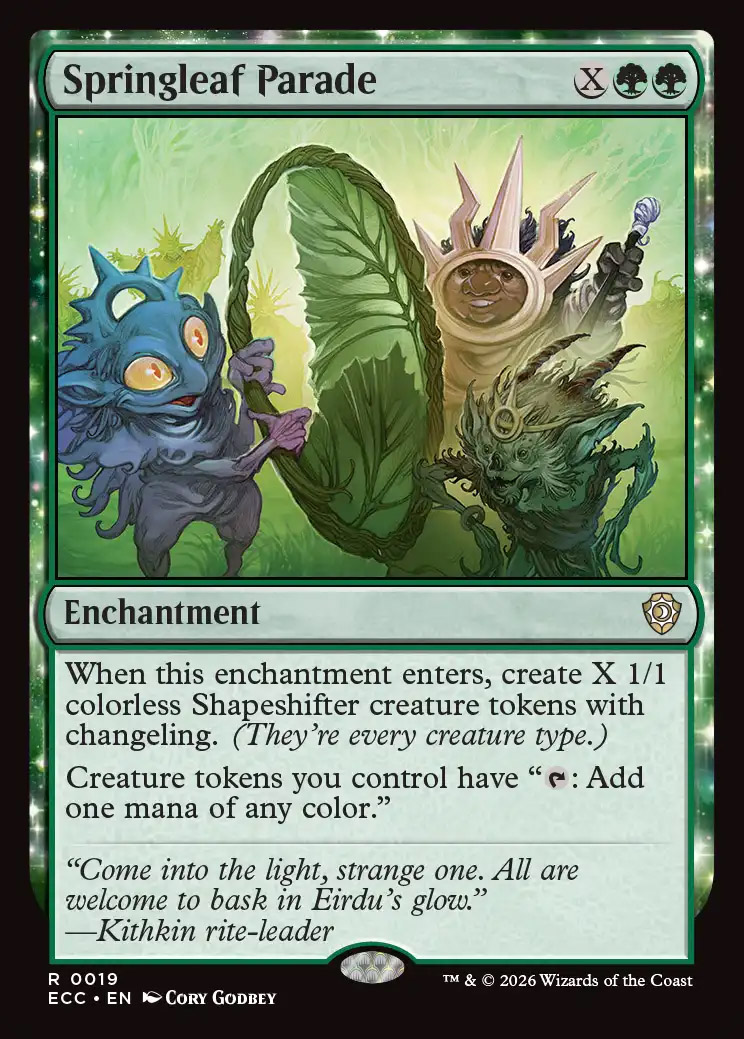 Springleaf Parade | Lorwyn Eclipsed Commander Decks | Commander | Card  Kingdom