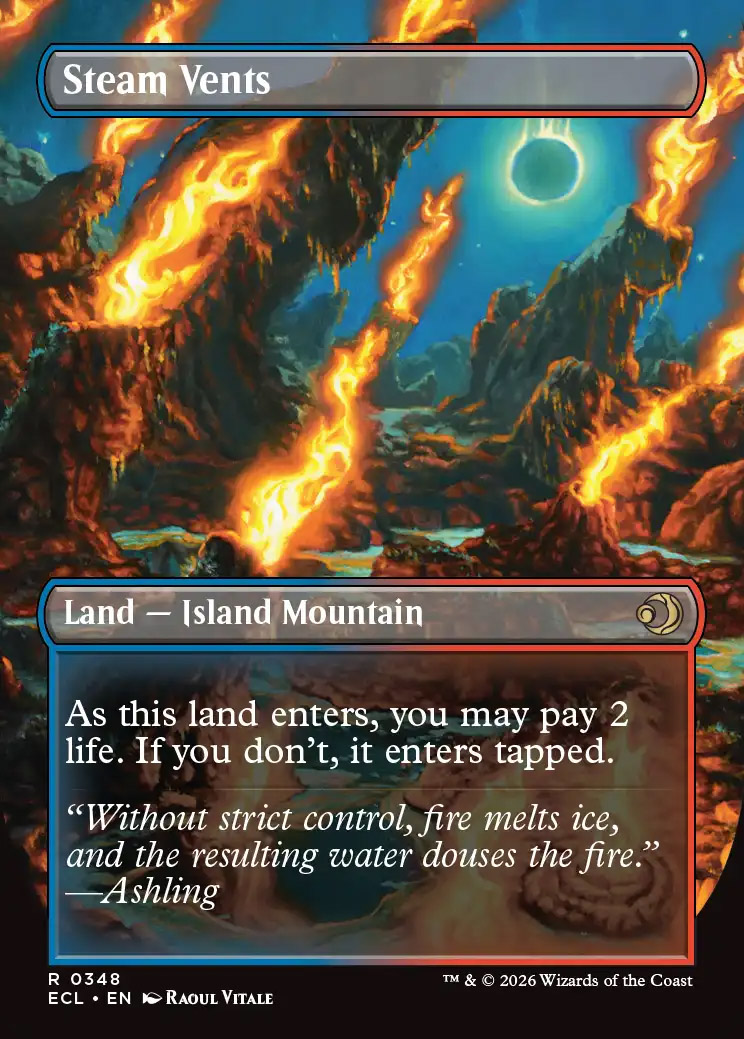 Steam Vents | Lorwyn Eclipsed Variants Foil | Standard | Card Kingdom