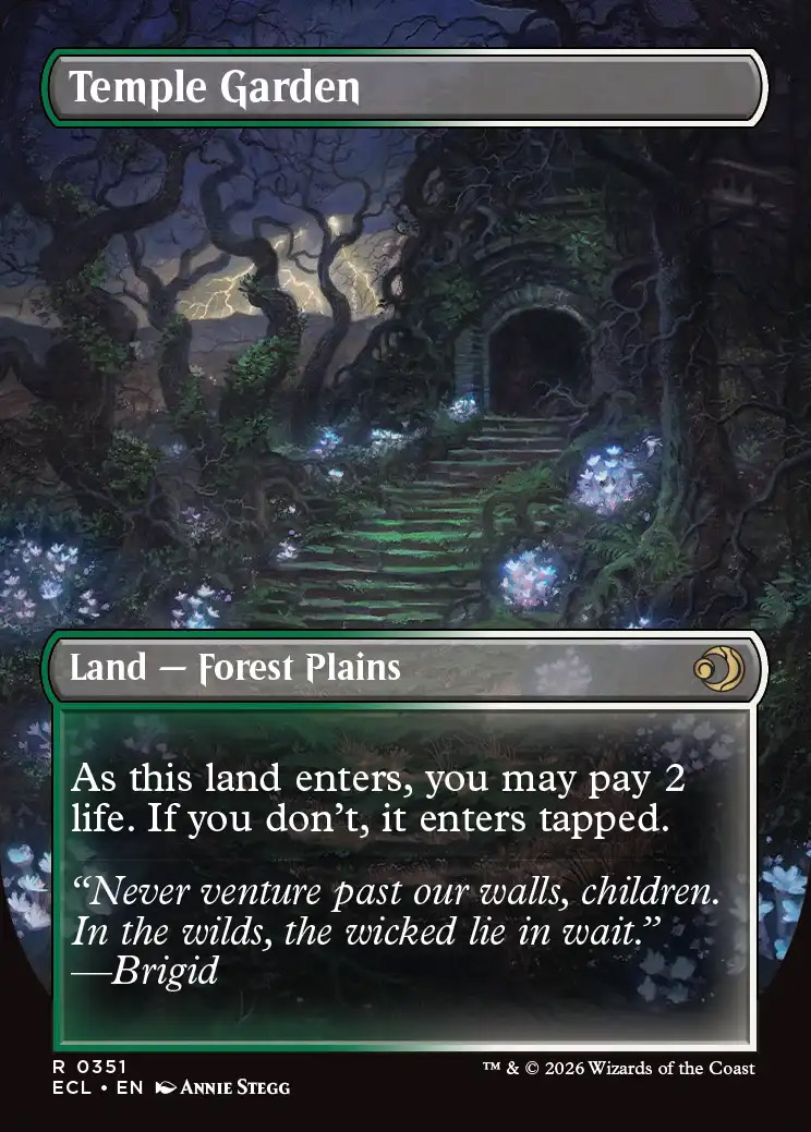Temple Garden | Lorwyn Eclipsed Variants Foil | Standard | Card