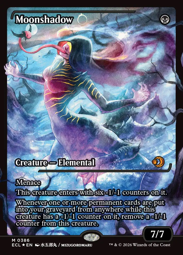 MTG 月影/Moonshadow ショーケース foil 日本語 ECL FOIL)(ショーケース枠)(0386)月影/Moonshadow《日本語》【ECL】