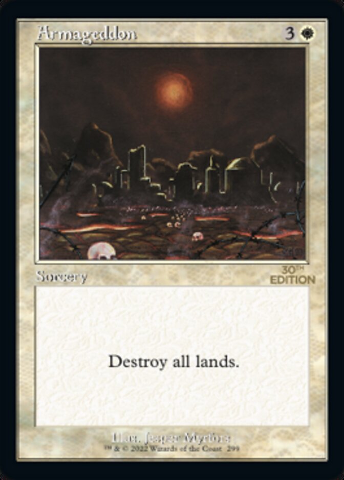 armageddon mtg card Armageddon