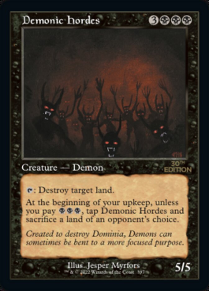 PSA10 旧枠 Demonic hordes MTG 30th edition magic-30th-anniversary-edition