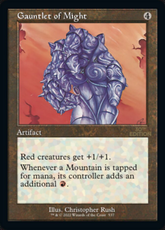 マジック：ザ・ギャザリング Gauntlet of Might (Unlimited)2ED PSA8 magic-30th-anniversary-edition