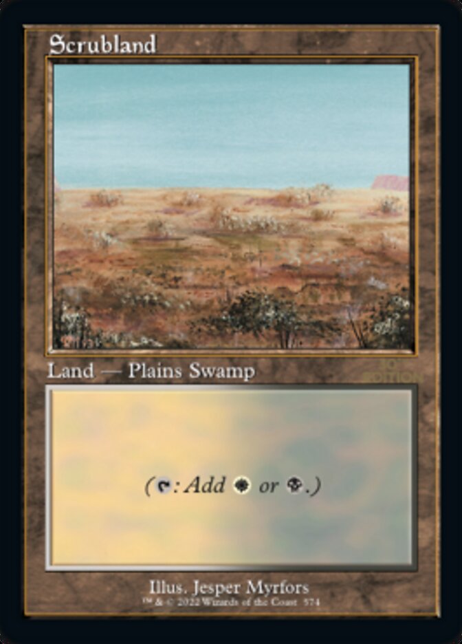MTG 金枠 Scrubland CE Collector's Edition magic-30th-anniversary-edition