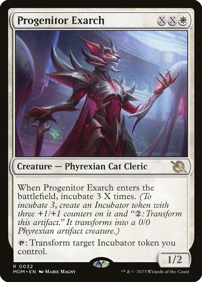 mtg all incubate cards Gift of Compleation [March of the Machine] It transforms into a 0/0 Phyrexian artifact creature.) Phyrexians you control get +1/+1. The Incubate mechanic works with
