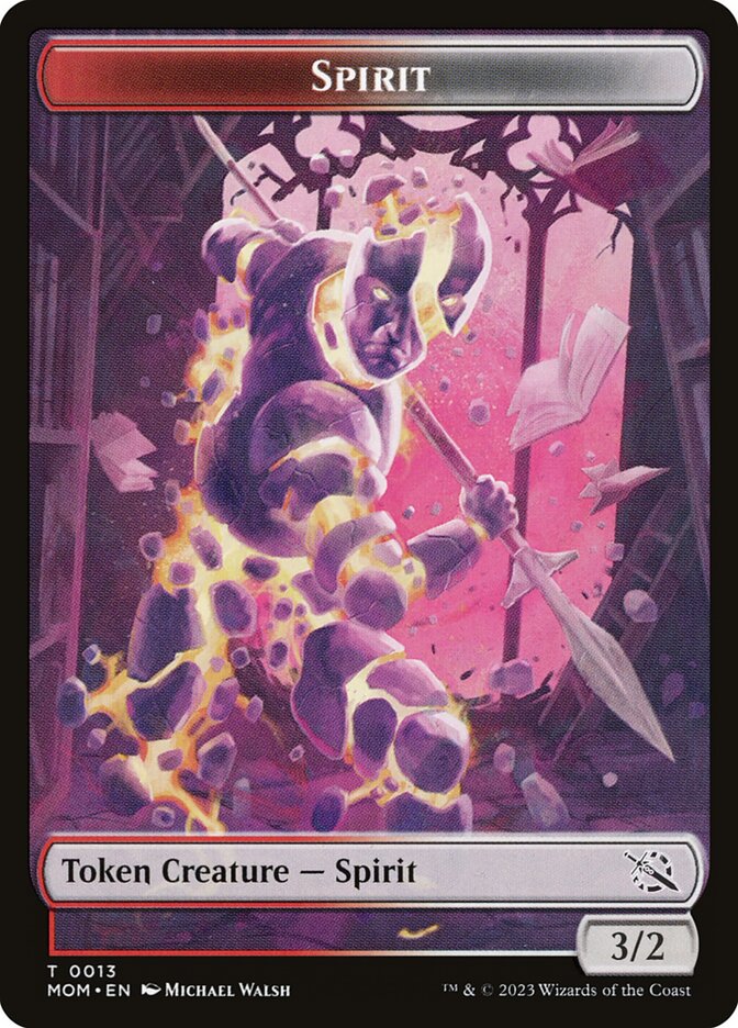 Spirit Token | March of the Machine Foil | Standard | Card Kingdom