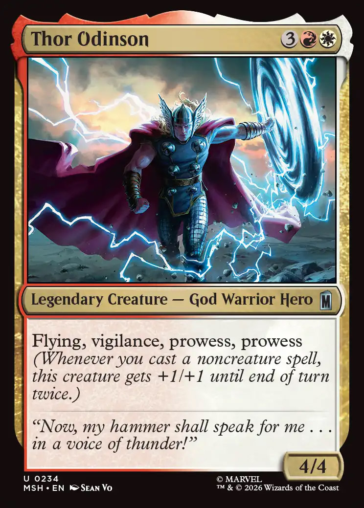 thor mtg card Cow by MutantMarksman on DeviantArt Whenever an Equipment you control enters Thor Odinson | Marvel Super