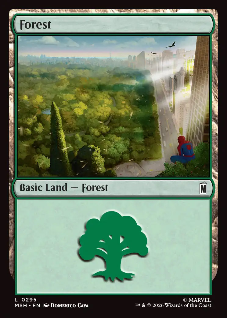 forest heroes柄の敷物 Forest | Marvel Super Heroes Foil | Card Kingdom