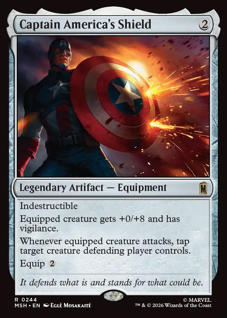 Marvel Super Heroes Foil: Captain America's Shield