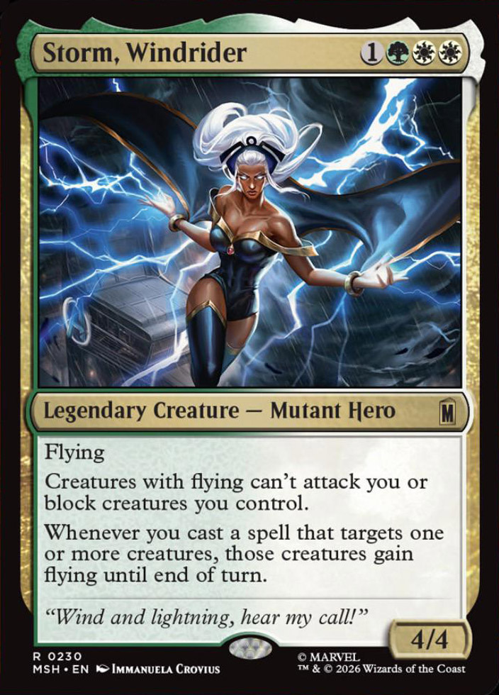marvel storm mtg card Secret Lair x Marvel's Storm