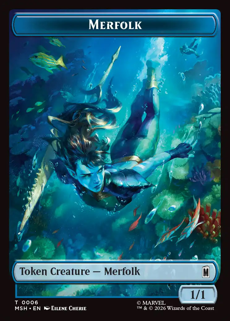 mtg mermaid cards Magic The Gathering Trading Card Game Throne of Eldraine Single Card Common  Wishful Merfolk 73 Foil