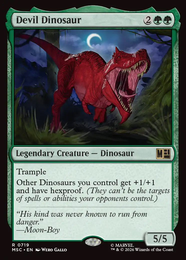 best cards for dinosaur deck mtg Devil Trample Other Dinosaurs you control get +1/+1 and have hexproof Any recommendations for my dinosaur
