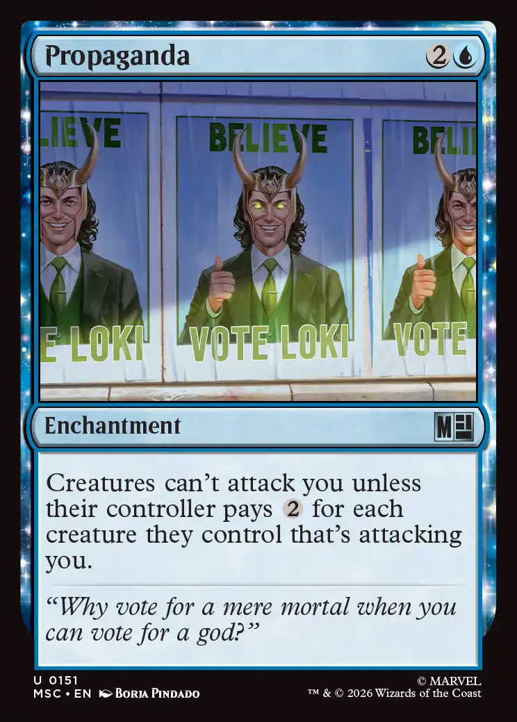 mtg cards similar to propaganda Is there a black or red card like propaganda?