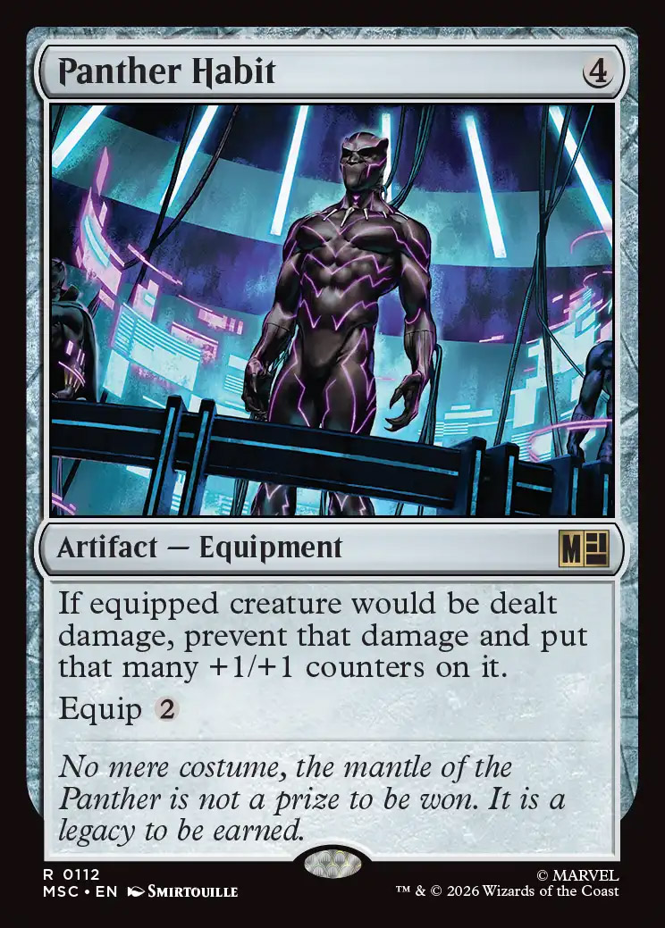 black panther mtg card Commander Deck EDH Deck Panther, Wakandan King 100 Magic – Moonveil Games put a +1/+1 counter on target land you control MTG Secret Lair: Secret Lair