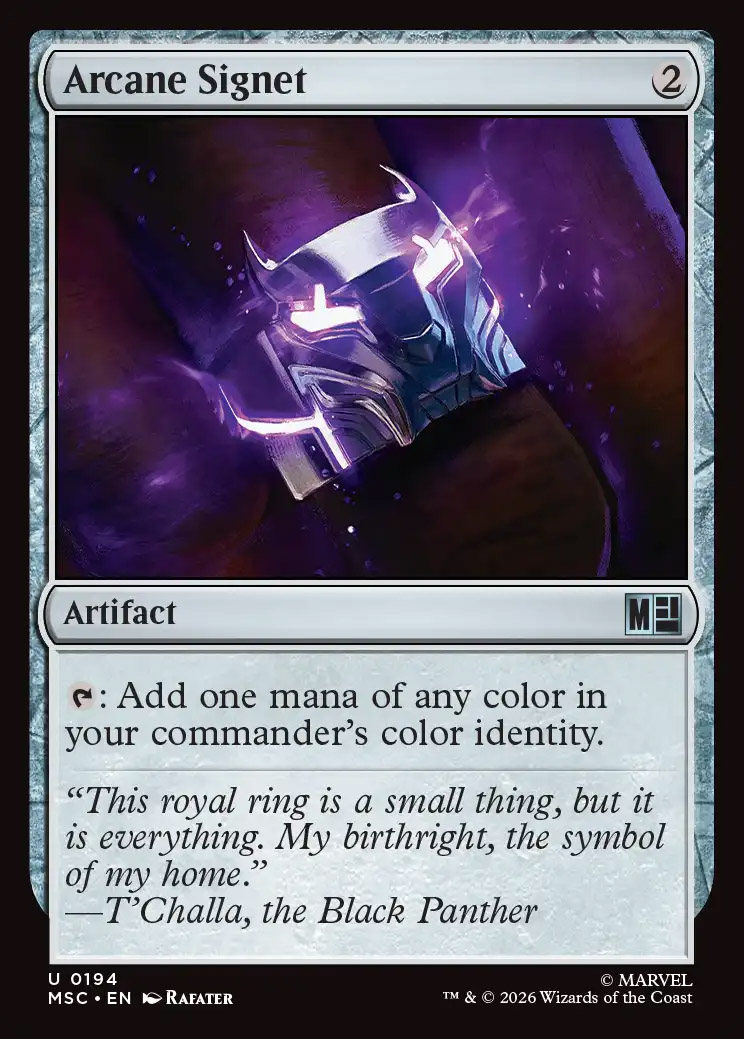 Marvel Super Heroes Eternal-Legal Foil: Arcane Signet (0194