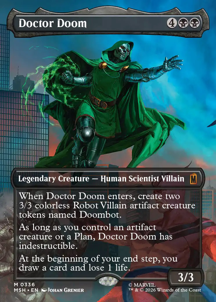 MTG Doctor Doom, Unrivaled 英語版foil Doctor Doom, Unrivaled | Marvel Super Heroes Eternal-Legal Foil