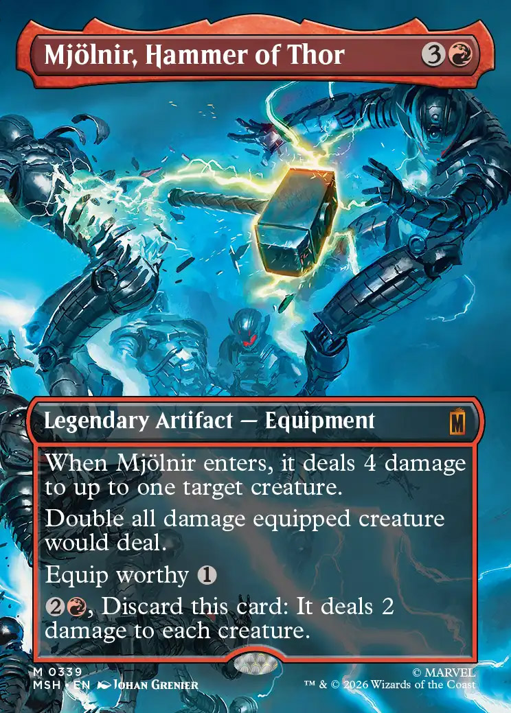 thor mtg card The god of Thunder is here! And he is gonna HURT! #mtg #mtgambassador #mtgxmarvel Whenever you cast a noncreature spell A Better The Mighty Thor,