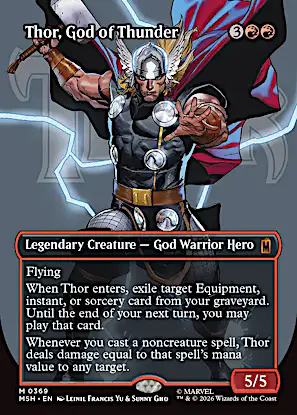 thor yugioh card 30604579Card Text MtG Marvel Super Heroes Mythic