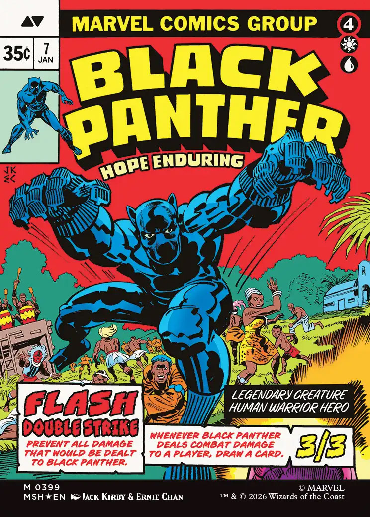 King T'Challa | Marvel Super Heroes Variants Foil | Card Kingdom
