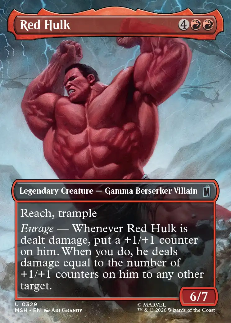 Red Hulk | Marvel Super Heroes Foil | Card Kingdom